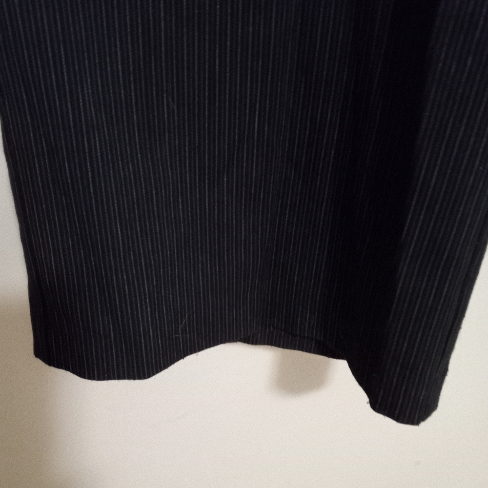Maggie Barnes 22W Jayne Pinstriped Trouser Workwear Pants in Black - Picture 7 of 10